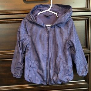 Baby GAP Navy Polka Dot Windbreaker Jacket